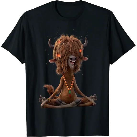 Disney Zootopia 2 Yax The Yak Groovy Meditation Pose T-Shirt