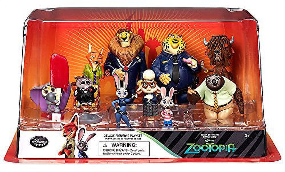 Disney Zootopia Exclusive Deluxe 10 Figure Character Play Set