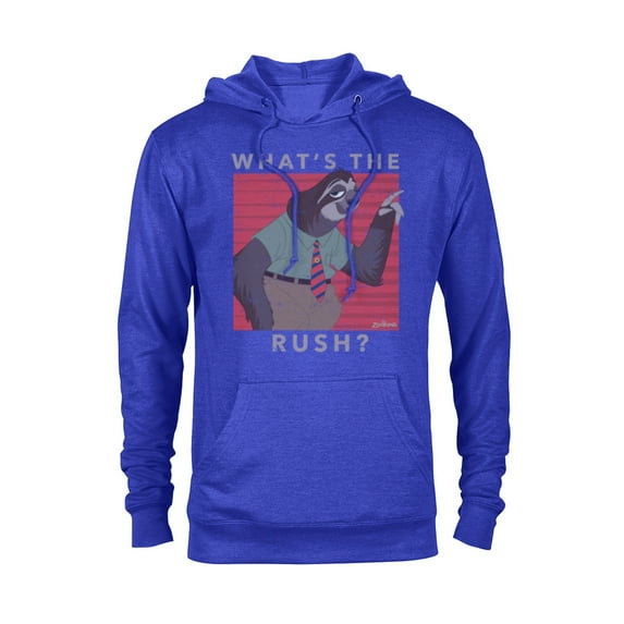 Disney Zootopia Flash What's The Rush T-Shirt - Pullover Hoodie for Adults - Customized-Royal Heather
