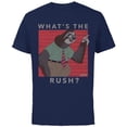 thumbnail image 1 of Disney Zootopia Flash What's The Rush T-Shirt - Short Sleeve Cotton T-Shirt for Adults - Customized-Navy, 1 of 5