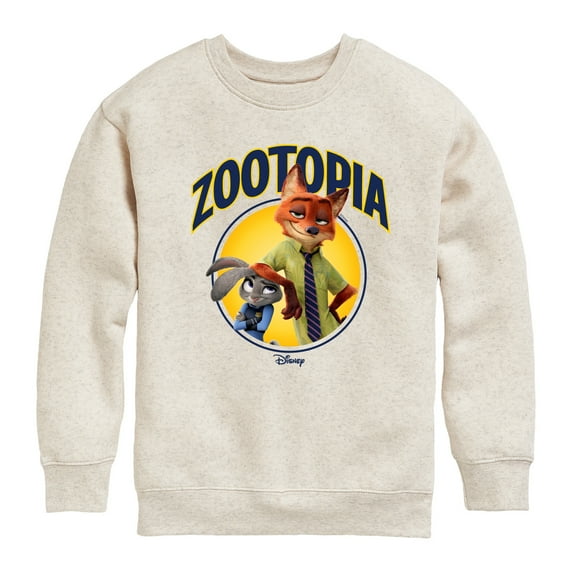 Disney Zootopia - Hopps & Wilde - Toddler & Youth Crewneck Fleece Sweatshirt