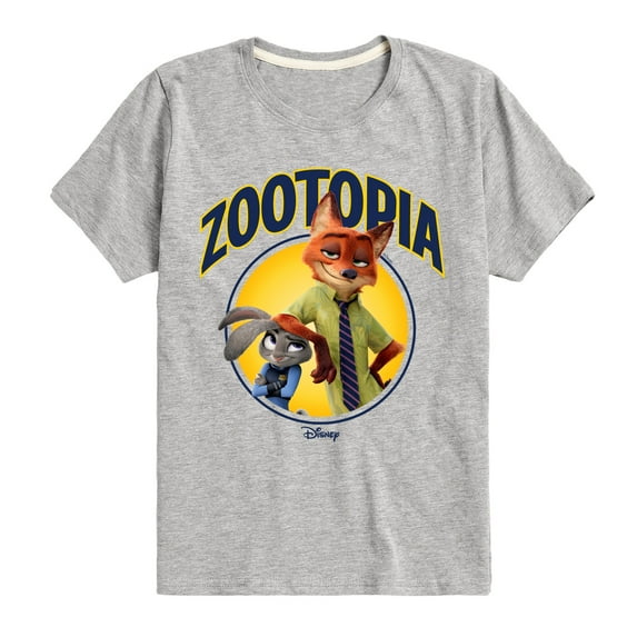 Disney Zootopia - Hopps & Wilde - Toddler & Youth Short Sleeve Graphic T-Shirt