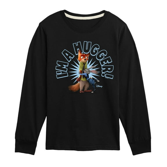 Disney Zootopia - I'm A Hugger  - Toddler & Youth Long Sleeve Graphic T-Shirt