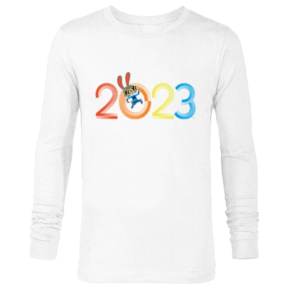 Disney Zootopia Judy Hopps 2023 Year of the Rabbit 70s Retro - Long Sleeve T-Shirt for Men - Customized-White