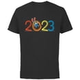 thumbnail image 1 of Disney Zootopia Judy Hopps 2023 Year of the Rabbit 70s Retro - Short Sleeve Cotton T-Shirt for Adults - Customized-Black, 1 of 5