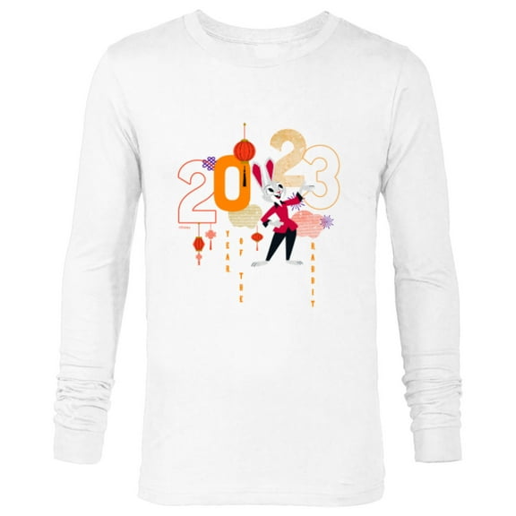 Disney Zootopia Judy Hopps 2023 Year of the Rabbit - Long Sleeve T-Shirt for Men - Customized-White