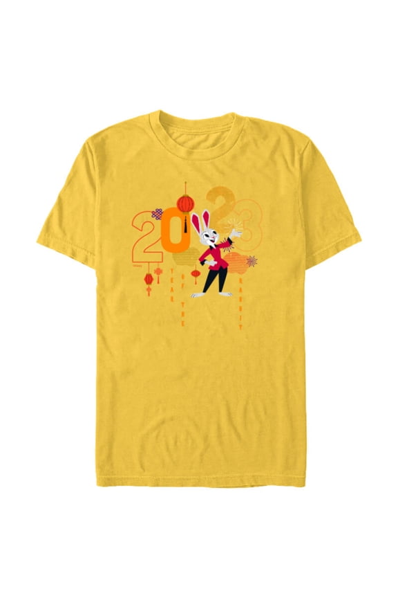 Zootopia Judy Hopps 2023 Year of the Rabbit - Short Sleeve Blended T-Shirt for Adults - Customized-Yellow