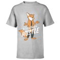 thumbnail image 1 of Disney Zootopia Nick Wilde It's Called Hustle T-Shirt - Short Sleeve T-Shirt for Kids - Customized-Athletic Heather, 1 of 5