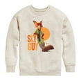 thumbnail image 1 of Disney Zootopia - Sly Guy  - Toddler & Youth Crewneck Fleece Sweatshirt, 1 of 5