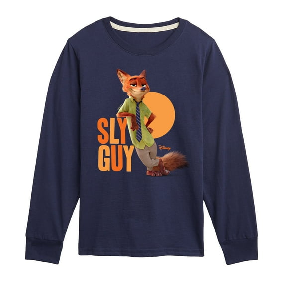 Disney Zootopia - Sly Guy - Toddler & Youth Long Sleeve Graphic T-Shirt