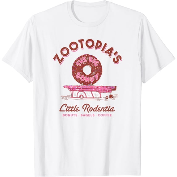 Disney Zootopia The Big Donut Coffee Shop T-Shirt