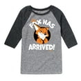thumbnail image 1 of Disney Zootopia - The Fox Has Arrived  - Toddler & Youth Raglan Graphic T-Shirt, 1 of 4