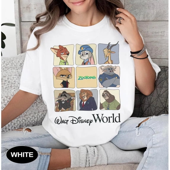 Disney Zootopia Walt Disney World Priscilla Nick Wilde T-shirt