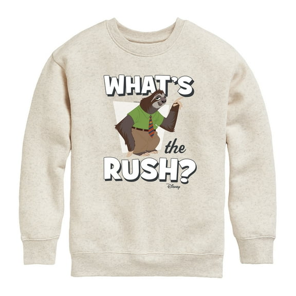 Disney Zootopia - What's The Rush  - Toddler & Youth Crewneck Fleece Sweatshirt