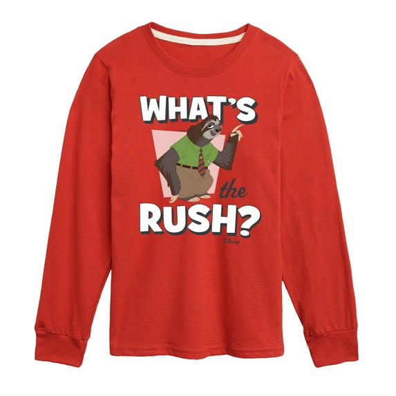 Disney Zootopia - What's The Rush - Toddler & Youth Long Sleeve Graphic T-Shirt