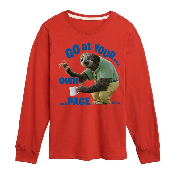Disney Zootopia - Your Own Pace - Toddler & Youth Long Sleeve Graphic T-Shirt