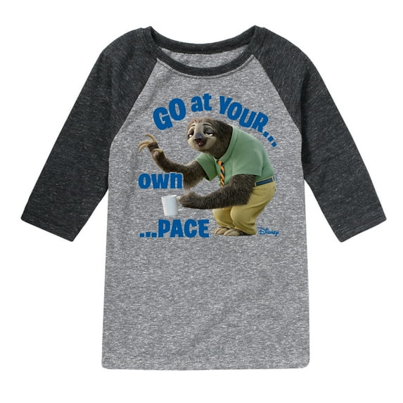 Disney Zootopia - Your Own Pace - Toddler & Youth Raglan Graphic T-Shirt