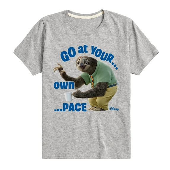 Disney Zootopia - Your Own Pace - Toddler & Youth Short Sleeve Graphic T-Shirt