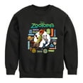 thumbnail image 1 of Disney Zootopia - Zootopia Signage  - Toddler & Youth Crewneck Fleece Sweatshirt, 1 of 5
