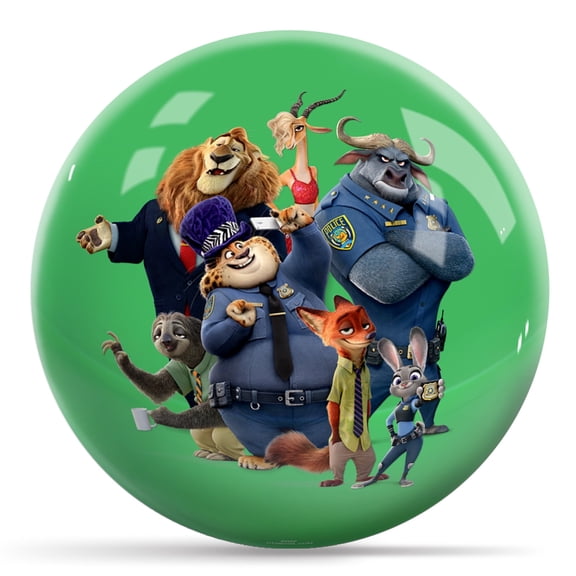 Disney Zootopia's Zootropolis Undrilled Bowling Ball 15lb