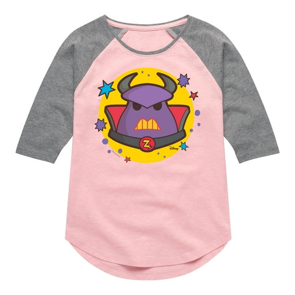 Disney - Zurg - Toddler & Youth Girls Raglan Graphic T-Shirt