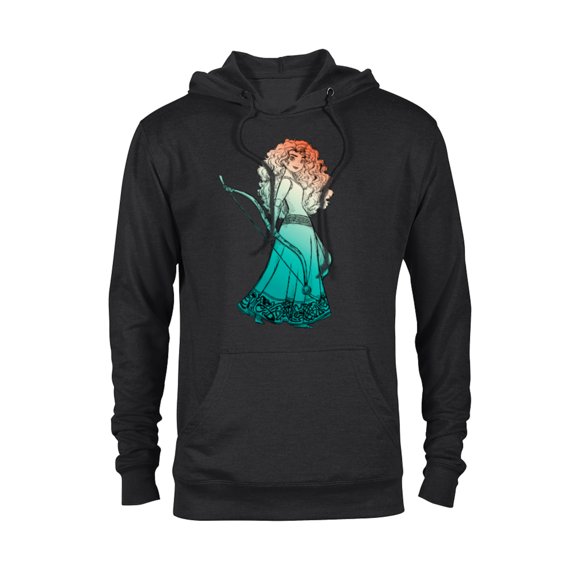 Disney and PIXAR Brave Merida Stylized T-Shirt - Pullover Hoodie for Adults - Customized-Black
