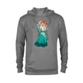 thumbnail image 1 of Disney and PIXAR Brave Merida Stylized T-Shirt - Pullover Hoodie for Adults - Customized-Graphite Heather, 1 of 5