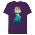 thumbnail image 1 of Disney and PIXAR Brave Merida Stylized T-Shirt- Short Sleeve Blended T-Shirt for Adults - Customized-Purple, 1 of 5