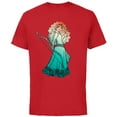 thumbnail image 1 of Disney and PIXAR Brave Merida Stylized T-Shirt - Short Sleeve Cotton T-Shirt for Adults - Customized-Red, 1 of 5