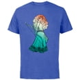 thumbnail image 1 of Disney and PIXAR Brave Merida Stylized T-Shirt - Short Sleeve Cotton T-Shirt for Adults - Customized-Royal Heather, 1 of 5