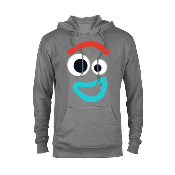 Disney and PIXAR Toy Story 4 Forky Smiling Costume T-Shirt - Pullover Hoodie for Adults - Customized-Graphite Heather