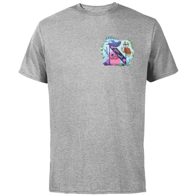 Disney and Pixar Alphabet Monogram Letter N for Finding Nemo - Short Sleeve Cotton T-Shirt for Adults - Customized-Athletic Heather