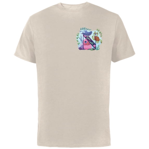 Disney and Pixar Alphabet Monogram Letter N for Finding Nemo - Short Sleeve Cotton T-Shirt for Adults - Customized-Natural