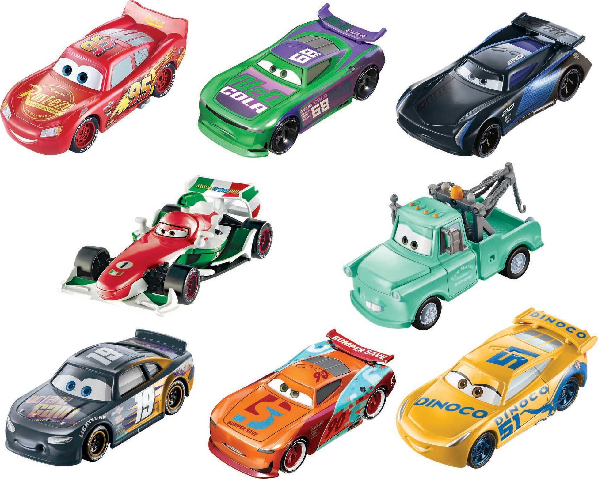 Disney Pixar Cars Lot White Lightning McQueen 1:55 Diecast Model