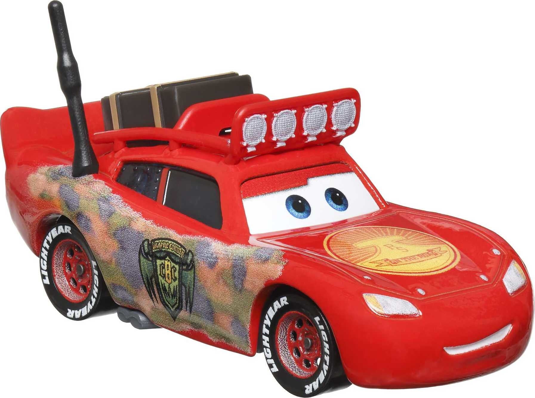 Disney and Pixar Cars Cryptid Buster Lightning McQueen Die-Cast Toy Car,  1:55 Scale Collectible