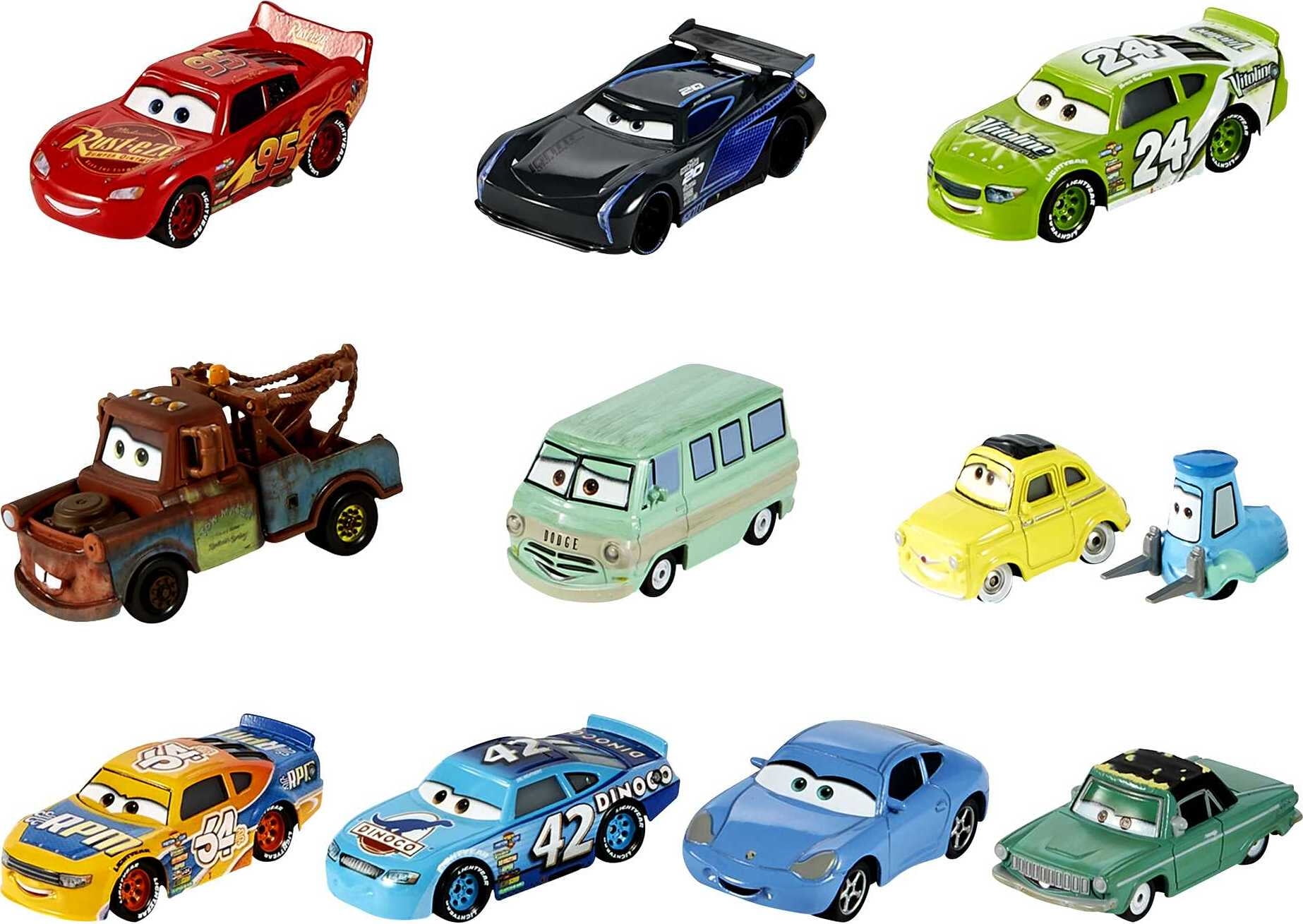 Набор машин Mattel cars Mini Racers. Тачки 1 набор гонщиков. Старые гонщики Тачки 3 Mattel. Набор гонщиков из тачек 1.
