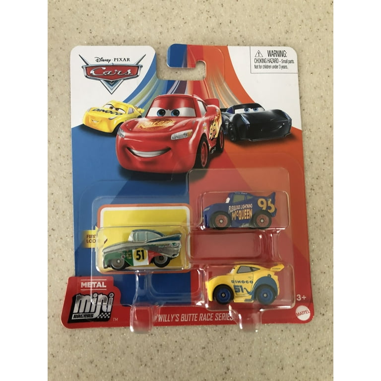 ミニカー DISNEY MOTORS Diecast mini cars Set of 3 Disney and Pixar Cars Mini Racers 3-Pack, Set of 3 Toy