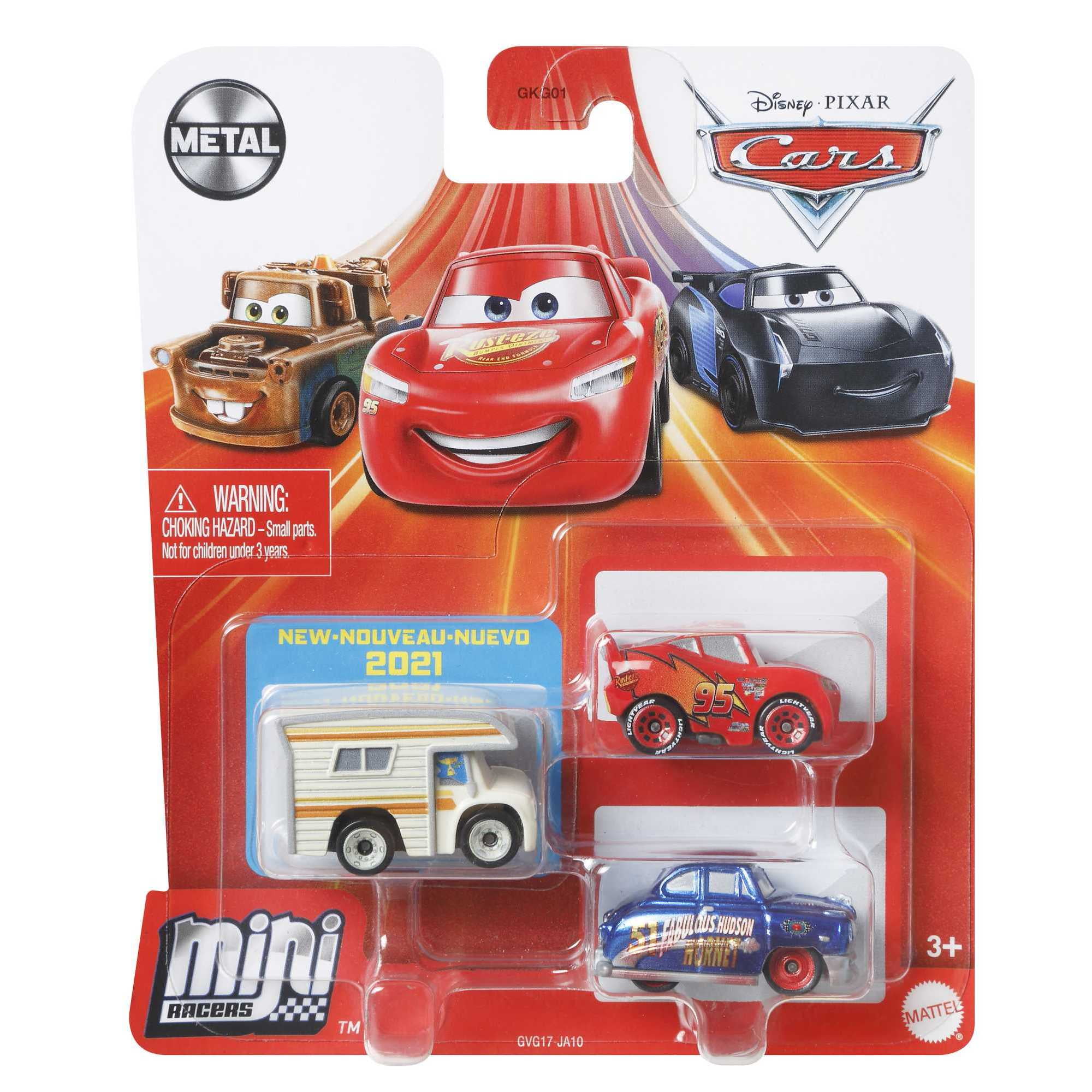 ミニカー DISNEY MOTORS Diecast mini cars Set of 3 Disney-and-Pixar-Cars-Mini-