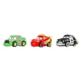 thumbnail image 1 of Disney and Pixar Cars Mini Racers 3-Pack, Set of 3 Toy Vehicles from the Franchise (Styles May Vary), 1 of 6