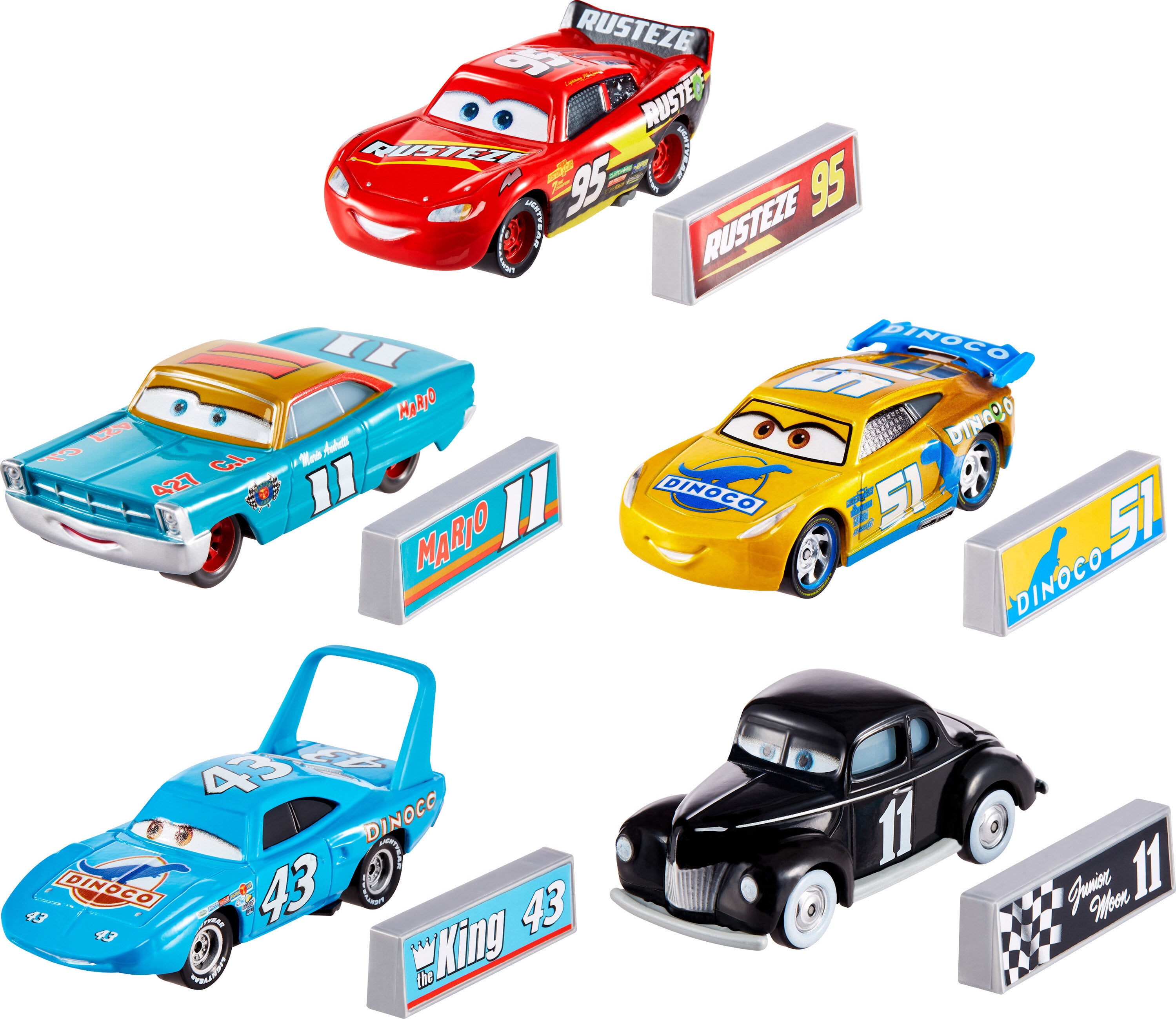 Disney Cars Golden Die-Cast Lightning McQueen 1:55Scale Movie Character for  Racing and Storytelling Fun, Gift for Kids Age 3 Years and Older