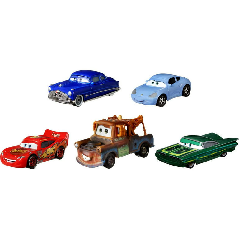 Mattel Disney Pixar Cars Toys, Radiator Springs 3-Pack with Lightning  McQueen, Mater and Sheriff Die-Cast Toy Cars ( Exclusive)