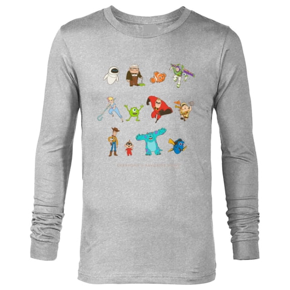 Disney and Pixar Character Everyone’s Favorite Hero - Long Sleeve T-Shirt for Men - Customized-Athletic Heather