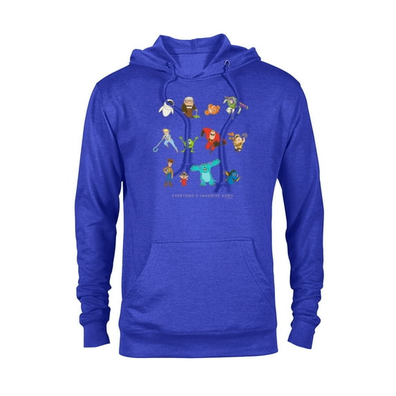 Disney and Pixar Character Everyone’s Favorite Hero - Pullover Hoodie for Adults - Customized-Navy