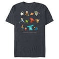 thumbnail image 1 of Disney and Pixar Character Everyone’s Favorite Hero - Short Sleeve Blended T-Shirt for Adults - Customized-Navy Heather, 1 of 5