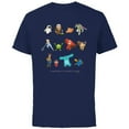 thumbnail image 1 of Disney and Pixar Character Everyone’s Favorite Hero - Short Sleeve Cotton T-Shirt for Adults - Customized-Navy, 1 of 5