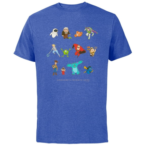 Disney and Pixar Character Everyone’s Favorite Hero - Short Sleeve Cotton T-Shirt for Adults - Customized-Royal Heather
