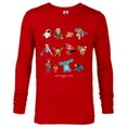 thumbnail image 1 of Disney and Pixar Characters Vacation Our Family Trip - Long Sleeve T-Shirt for Men - Customized-New Red, 1 of 5