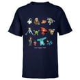 thumbnail image 1 of Disney and Pixar Characters Vacation Our Family Trip - Short Sleeve T-Shirt for Kids - Customized-Navy, 1 of 5