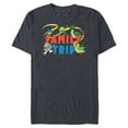 thumbnail image 1 of Disney and Pixar Characters Vacation Party Our Family Trip - Short Sleeve Blended T-Shirt for Adults - Customized-Navy Heather, 1 of 5
