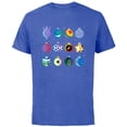 thumbnail image 1 of Disney and Pixar Christmas 12 Holiday Character Ornaments - Short Sleeve Cotton T-Shirt for Adults - Customized-Royal Heather, 1 of 5